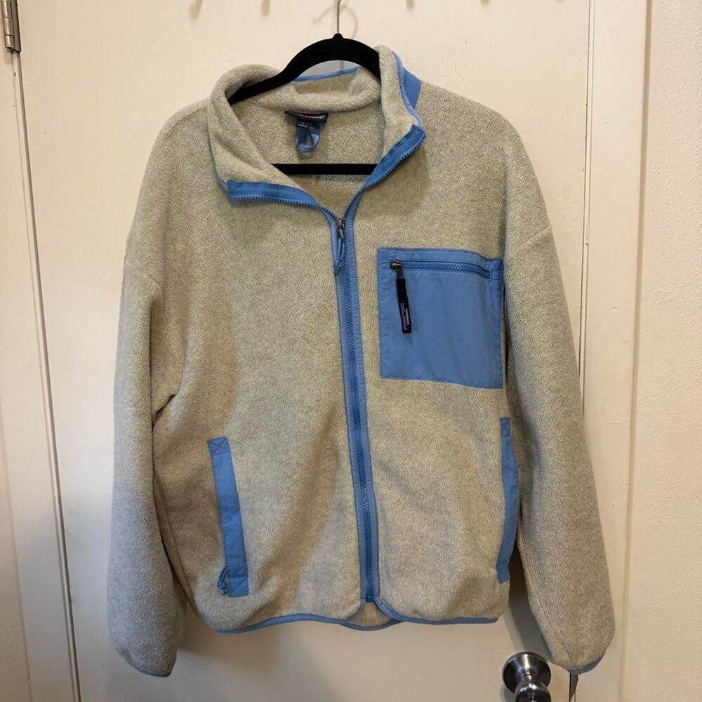 Patagonia Women's Grey and Blue Jacket